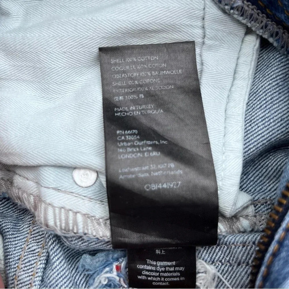 BDG (Urban Outfitters) NWT Denim Midi High Rise Raw Hem Distressed Size 25 - Picture 13 of 13